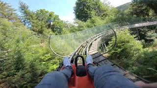 Sommerrodelbahn Bergrodelbahn Sternrodt Olsberg Willingen Sauerland Full Speed No Brake GoPro 4K [upl. by Gadmon]