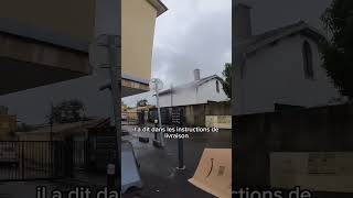 Un jour de pluie amazon livreur livreuramazon livraison colis delivery deliverydriver [upl. by Annailuj]