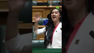 Youngest MP in New Zealand opens with a haka [upl. by Avehstab]