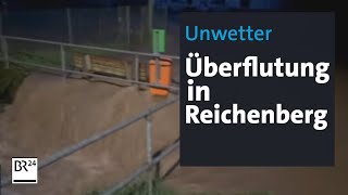 Unwetter Überflutung in Reichenberg  BR24 [upl. by Ailisec]