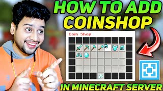 How To Add Coin Shop in Minecraft Server  How To Add Coin Shop in Aternos  MobCoins Plugin [upl. by Knutson]