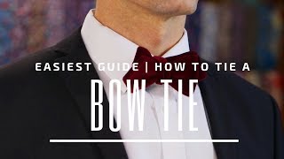 How to Tie a Diamond Bow Tie  For Thicker Bow Tie Knot Instructions [upl. by Zabrina]