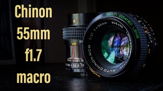 Worlds FASTEST MACRO  Chinon 55mm f17 Multi Coated Macro [upl. by Ittak775]