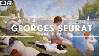 ART CLOUD ⧓ Georges Seurat 30 Iconic Genre Paintings  4K TV Art Screensaver NO SOUND [upl. by Aible]