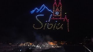 VIDEO CEL MAI MARE SPECTACOL CU DRONE DIN ROMANIA LA SIBIU LA FITS [upl. by Kaycee291]