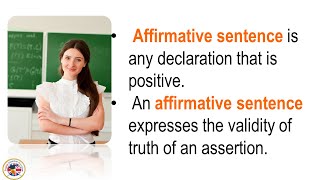 What is the Affirmative Sentence Affirmative Sentences Examples affirmativesentences grammar [upl. by Nahgiem561]