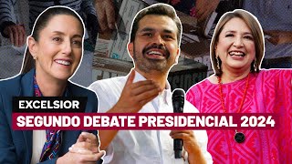 Segundo Debate Presidencial 2024 Claudia Sheinbaum Xóchitl Gálvez Jorge Álvarez Máynez  EN VIVO [upl. by Sina1]