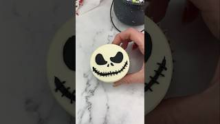 Jack Skellington 🤍🖤 cupcakes cakeart halloween jackskellington cakedbyrach shorts christmas [upl. by Glarum]