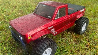 Redcat Ascent 3s wupgraded electronics in the pouring rain with a fun woods trail drive [upl. by Malinin477]