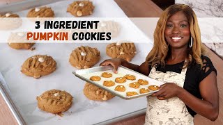 3 Ingredient Pumpkin Cookies [upl. by Hardner578]