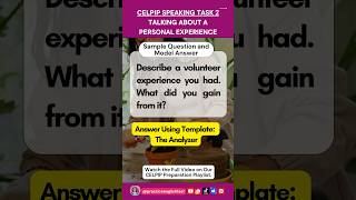 CELPIP Speaking Task 2  Talking About A Personal Experience  celpipspeaking celpip celpiptest [upl. by Haidabo]