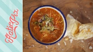 15 Minute Cheats Minestrone Soup Recipe  Katie Pix [upl. by Hildebrandt751]