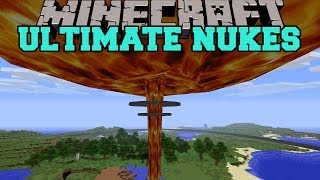 Minecraft ULTIMATE NUKES NUKE AND TZAR BOMBA HUGE EXPLOSIONS Mod Showcase [upl. by Akimrej]