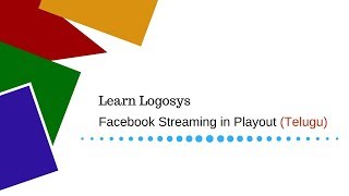 Facebook Streaming from Logosys  Telugu [upl. by Moreta]