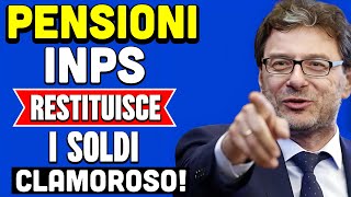 PENSIONI CLAMOROSO 👉 INPS RESTITUISCE I SOLDI STORICA SENTENZA ANNULLA TUTTO ECCO A CHI 💰 [upl. by Ahsinrac]