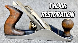 1 Hour Antique Rusty Tool Restoration [upl. by Aicrop]