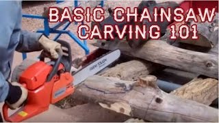 Basic Chainsaw Carving 101 Live With Mitchell Dillman [upl. by Supen]