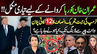 عمران خان کو رہا کروانے کے لیے تیاری مکمل ٹرمپ کی جیت،تحریک انصاف کا 12 نکاتی پلان  Irshad Bhatti [upl. by Nosretep]