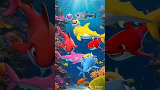 Baby Shark in DIFFERENT Colors shorts  Baby Shark Official shorts nurseryrhymes babyshark [upl. by Pasadis]