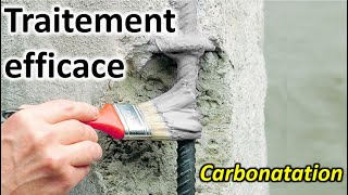 Traitement de léclatement du béton  Carbonatation [upl. by Notsag815]