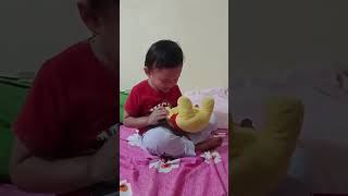 Tali bajau Agrima is playing with doll SikdaiSikaudai [upl. by Areik99]