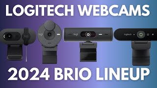 Logitech webcam comparison 2024  BRIO 100  300  500  4K [upl. by Ttocserp853]