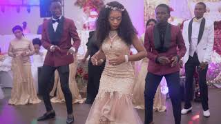 ASAPH LOUANGES DES AIGLES  BRIDE AND GROOMSMEN FREESTYLE  CONGOLESE WEDDING quotBRIDE DANCEquot [upl. by Kentigerma]