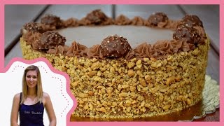 Ferrero Rocher torta elkészítése recepttel  Sütik Birodalma [upl. by Adidnac]