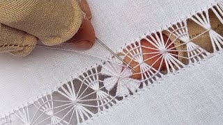 New Tarkashi design 2024  New hand Embroidery border  How to make tarkashi design full tutorial [upl. by Noside]