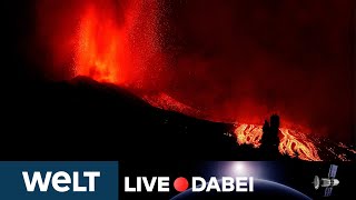 VULKANAUSBRUCH AUF LA PALMA So ist die aktuelle Lage auf der Kanareninsel  WELT LIVE DABEI [upl. by Ymma]