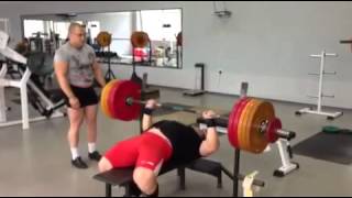 Perepechionov Oleg  bench press 225x2 [upl. by Alaehs]