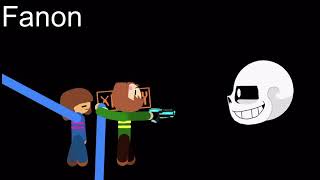 Fanon VS Canon In a Nutshell Undertale [upl. by Hallett517]