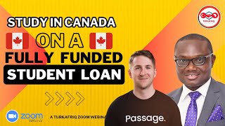 STUDY IN CANADA ON A FULLY FUNDED STUDENT LOAN  ZOOM WEBINAR EVENT BY TURKAFRIQ [upl. by Nolyk]