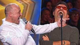 Plumper Makes Simon Cowell Luge Out Loud Hillarys Auditions MustSee BGT 2024 [upl. by Dobson444]