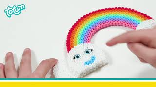 Totum  Rainbow Unicorn  3D Ironing Beads [upl. by Odrawde286]