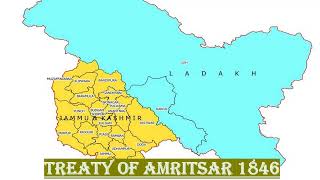 Treaty of Amritsar 1846 in Hindi [upl. by Isbella211]