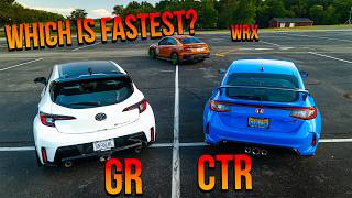 Corolla GR vs Civic Type R vs Modded WRX  Track Tested Ep 3 [upl. by Benildis]