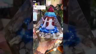 Resin pyramid anniversary giftshortvideo resinartpart2 [upl. by Etessil960]