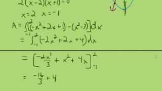 UPenn Math 114 Finding Centroid of region bounded by graphs [upl. by Adnyleb]