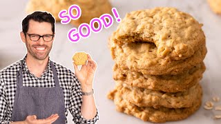 Peanut Butter Oatmeal Cookies with BRIAN  Preppy Kitchen [upl. by Akenit258]