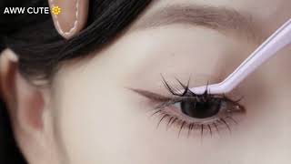 Easy way to do eyelashes extensions Beautiful Tip 32 eyelashes eyelashextensions tutorial eyes [upl. by Aicitan735]