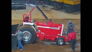 High Cotton Pulling Tractor Backfires NFMS Championship tractor pull Louisville Ky 2023 [upl. by Akener766]