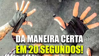 COMO COLOCAR a BANDAGEM  ATADURA CORRETAMENTE  Muaythai  MMA  Kickboxing  Boxe [upl. by Vig262]