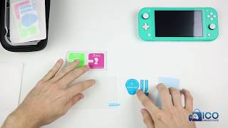 Pack Accesorios Nintendo Switch Lite Estuche Funda y Protector de Pantalla de Cristal Templado [upl. by Tempest]