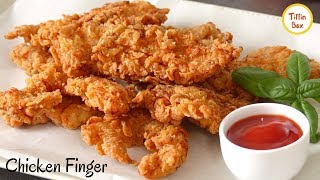 Best Crispy Chicken FingersTendersStrips fillets Recipe for Kids Tiffin Box  KFC chicken fry [upl. by Woodring]