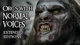 Orcs and Urukhai With Normal Voices  Extended Editions HD [upl. by Adnolaj156]