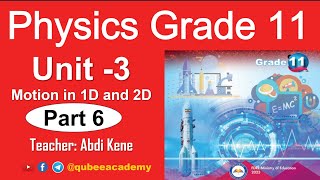 6 Physics Grade 11 Unit 3 Part 6 Vertical Motion  New Curriculum  Afaan Oromoo [upl. by Mat736]