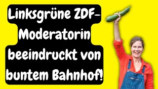 Linksgrüne ZDF Moderatorin geschockt vom Frankfurter Hauptbahnhof [upl. by Annaihs867]