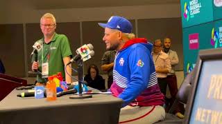 Yadier Molina habla después de eliminación de Puerto Rico ante Mexico wbc wbc2023 puertorico [upl. by Oremar]