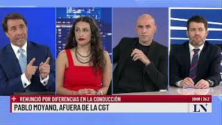 Pablo Moyano renunció a la conducción de la CGT El pase de Esteban Trebucq y Eduardo Feinmann [upl. by Boarer]